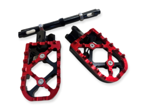 EBMX Premium Foot Pegs and Brace (Red)