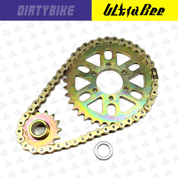 DirtyBike 420 Gold Series Primary Belt to Chain Conversion Kit Sealed X-Ring Surron Ultra Bee (In Stock Now)