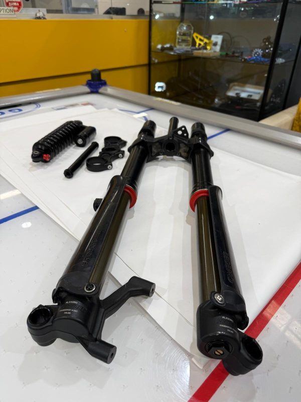 Demo E-Ride Front Forks and Optional Rear Shock